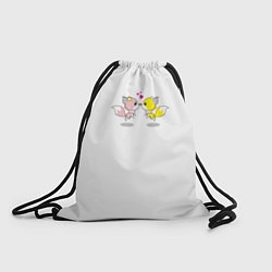 Рюкзак-мешок Foxs трутся носиками, цвет: 3D-принт