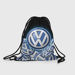 Рюкзак-мешок Volkswagen Большое лого паттерн, цвет: 3D-принт