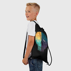 Рюкзак-мешок Смена дня и ночи Череп, цвет: 3D-принт — фото 2