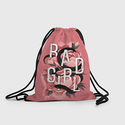 Рюкзак-мешок Bad Girl Snake and flowers, цвет: 3D-принт