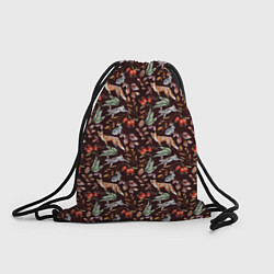 Рюкзак-мешок Лесная лисичка паттерн, цвет: 3D-принт