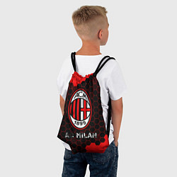 Рюкзак-мешок МИЛАН AC Milan Соты, цвет: 3D-принт — фото 2