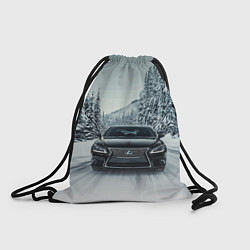 Рюкзак-мешок Лексус - зимняя дорога!, цвет: 3D-принт