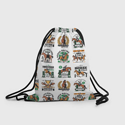 Рюкзак-мешок Конный спорт Паттерн, цвет: 3D-принт