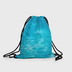Рюкзак-мешок Голубой океан Голубая вода, цвет: 3D-принт