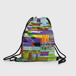 Рюкзак-мешок Vanguard glitch fashion pattern 2022, цвет: 3D-принт