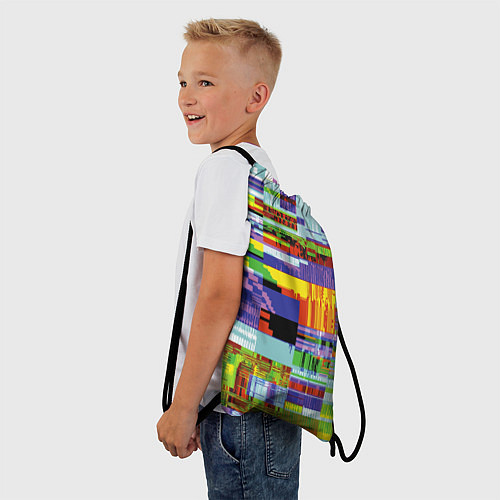 Мешок для обуви Vanguard glitch fashion pattern 2022 / 3D-принт – фото 3