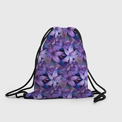 Рюкзак-мешок Фиолетовая сирень, цвет: 3D-принт