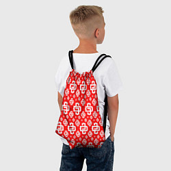 Рюкзак-мешок Red Pattern Dope Camo Dope Street Market Спина, цвет: 3D-принт — фото 2