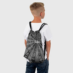 Рюкзак-мешок Beatles черно-белый, цвет: 3D-принт — фото 2