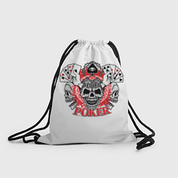 Рюкзак-мешок Покер, Черепа, Карты, цвет: 3D-принт