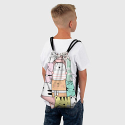 Рюкзак-мешок Кошечки 3D, цвет: 3D-принт — фото 2
