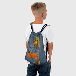 Рюкзак-мешок Уставшая лягуха, цвет: 3D-принт — фото 2
