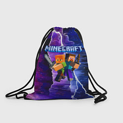 Рюкзак-мешок Minecraft Neon, цвет: 3D-принт