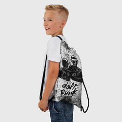 Рюкзак-мешок Daft Punk B&W, цвет: 3D-принт — фото 2
