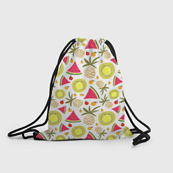 Рюкзак-мешок Летние вкусности, цвет: 3D-принт