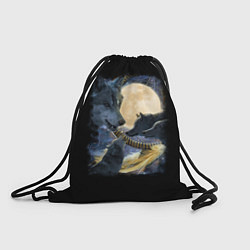 Рюкзак-мешок Ночные Хищники, цвет: 3D-принт