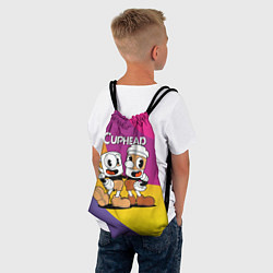 Рюкзак-мешок Cuphead Show Чашечки, цвет: 3D-принт — фото 2