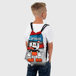 Рюкзак-мешок Cuphead Красная чашечка, цвет: 3D-принт — фото 2