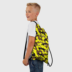 Рюкзак-мешок Камуфляж Жёлто-Коричневый, цвет: 3D-принт — фото 2