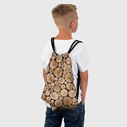 Рюкзак-мешок Спил дерева, цвет: 3D-принт — фото 2