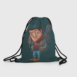 Рюкзак-мешок Бродяга-музыкант, цвет: 3D-принт