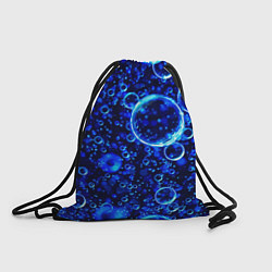 Рюкзак-мешок Пузыри воздуха в воде Pattern, цвет: 3D-принт