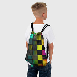 Рюкзак-мешок Colored Geometric 3D pattern, цвет: 3D-принт — фото 2