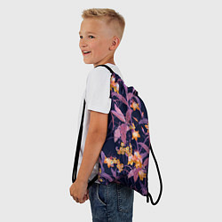Рюкзак-мешок Цветы Колокольчики, цвет: 3D-принт — фото 2