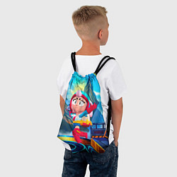 Рюкзак-мешок JANET BRAWLSTARS ДЖАНЕТ, цвет: 3D-принт — фото 2