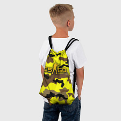 Рюкзак-мешок Counter-Strike Камуфляж Жёлто-Коричневый, цвет: 3D-принт — фото 2
