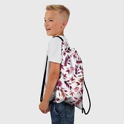 Рюкзак-мешок Цветы Летние Розовые, цвет: 3D-принт — фото 2