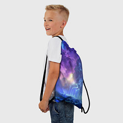 Рюкзак-мешок Фантастический пейзаж Водопад Неон, цвет: 3D-принт — фото 2