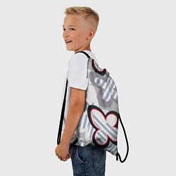 Рюкзак-мешок Серая полоска Тома Брауна, цвет: 3D-принт — фото 2
