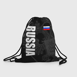 Рюкзак-мешок RUSSIA - BLACK EDITION, цвет: 3D-принт