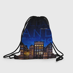 Рюкзак-мешок Голландия в ночи, цвет: 3D-принт