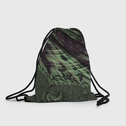 Рюкзак-мешок Камуфляжный змеиный фрактал, цвет: 3D-принт