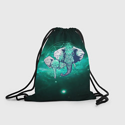 Рюкзак-мешок 2 слоника, цвет: 3D-принт