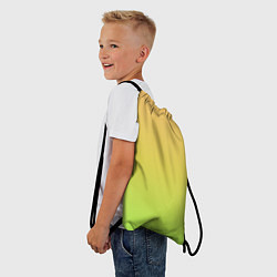 Рюкзак-мешок GRADIEND YELLOW-GREEN, цвет: 3D-принт — фото 2