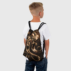 Рюкзак-мешок Мощный осьминог, цвет: 3D-принт — фото 2