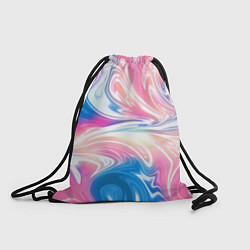 Рюкзак-мешок Абстрактный цветной паттерн Волны Abstract Color P, цвет: 3D-принт