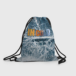 Рюкзак-мешок IN COLD horizontal logo with ice, цвет: 3D-принт