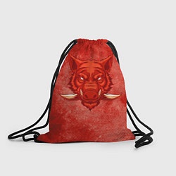 Рюкзак-мешок Красный кабан, цвет: 3D-принт