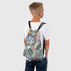 Рюкзак-мешок Цветы Лилии и Агапантус, цвет: 3D-принт — фото 2