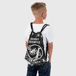 Рюкзак-мешок Avenged Sevenfold КОТ Краска, цвет: 3D-принт — фото 2