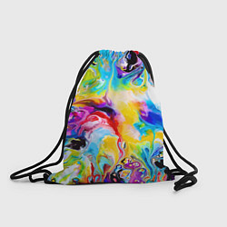 Рюкзак-мешок Неоновые всплески красок Лето Neon splashes of col, цвет: 3D-принт