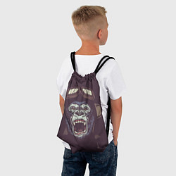 Рюкзак-мешок Орущая горилла, цвет: 3D-принт — фото 2