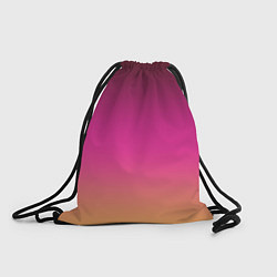 Рюкзак-мешок Оранжево-пурпурный градиент, цвет: 3D-принт