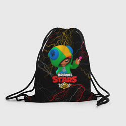 Рюкзак-мешок Brawl Stars Leon Молнии, цвет: 3D-принт