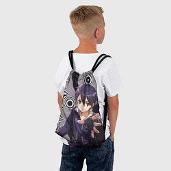 Рюкзак-мешок Кирито-черный мальчик, цвет: 3D-принт — фото 2